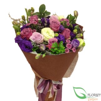Purple flower bouquet