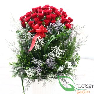 Saigon basket flowers delivered