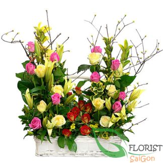 Saigon birthday flowers and wishes