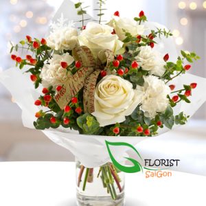 White Christmas bouquet