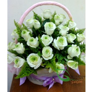 Saigon happy birthday with flowers