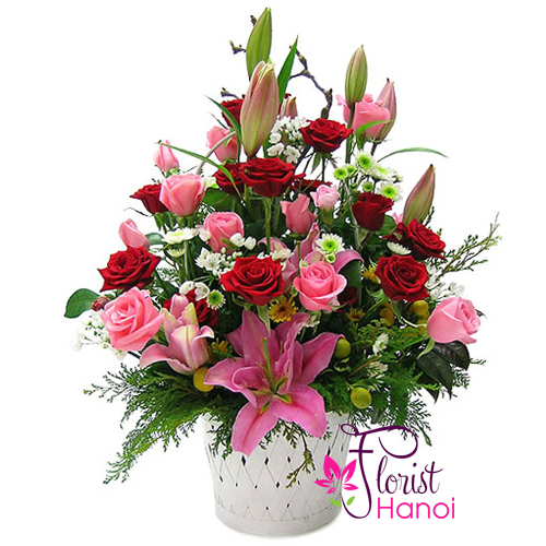 Send love flower bouquet to Hai Ba Trung ward Hanoi online