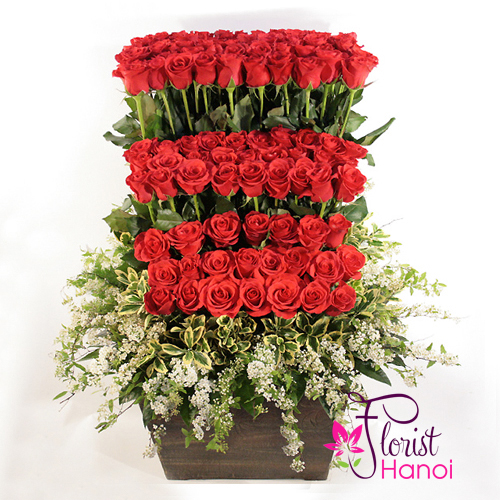 Send special love flowers to Hanoi same day delivery