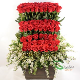 Send love flowers to Saigon sameday delivery