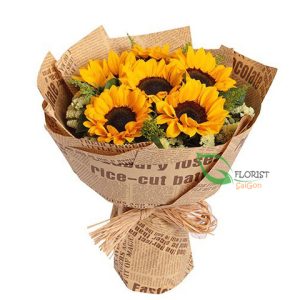 Sunflower bouquet congratulation graduation