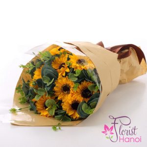 Sunflowers bouquet for birthday