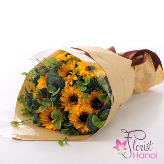 Sunflowers bouquet for birthday