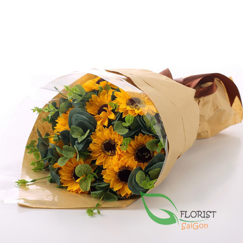 Online sunflower bouquet for birthday
