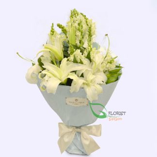 White flower bouquet